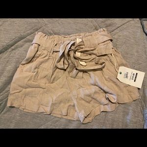Flowy shorts with a tie belt / new with tags!